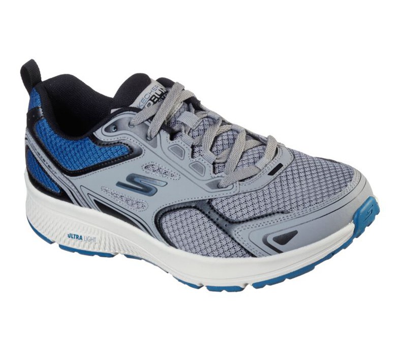 Skechers Herr Grå/Blå Sneakers - Gorun Consistent - Vestige - Sverige (LQAMW-4631)